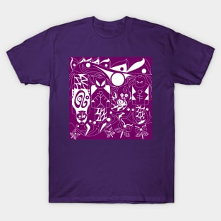 alien mask in soccer game ecopop T-Shirt